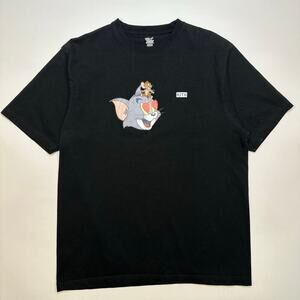 KITH x Tom & Jerry Black Cotton Tee Size XL